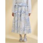 ショッピングリボン スカート デコラティブリボンフレアスカート