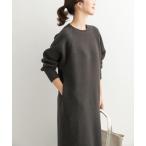 ワンピース スウェットライクニットワンピース
