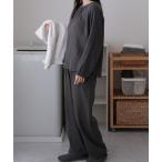 ショッピングガーゼ ルームウェア 部屋着 湯上り ガーゼ長袖ルームセットアップ レディース