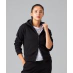 カバーオール 裏起毛フーデットジャケット レディース