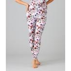 レギンス スパッツ ウォーターカラーフラワーレギンス レディース