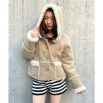  мутоновое пальто боа пальто 3.3 Field Trip| мутон капот пальто женский 