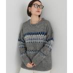 ニット セーター F by ROSSO　ノルディック柄ニットプルオーバー レディース