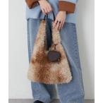 トートバッグ ポーチチャーム付きミックスボアBAG レディース