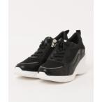 スニーカー 「Round About」サイドジップヒールアップスニーカー(45103D) レディース