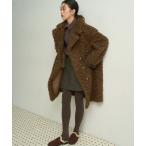 カバーオール Poodle boa overcoat / プードルボアオーバーコート レディース