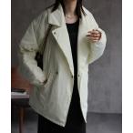 ショッピングダウンコート ダウンコート ダウンジャケット プライトタフタファイバーダウンPコート/パディングブルゾン レディース