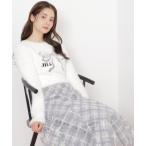 スカート エンブロイダリーシアーチェック