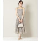 ドレス フラワーレースキャミワンピース