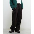 パンツ 裏起毛セミワイドカットパンツ レディース