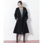 トレンチコート コート ノーカラードレストレンチコート レディース