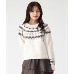 ニット セーター 2025秋冬新作 ノルディック柄ニット レディース