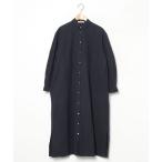 「mina perhonen」 シャツワンピース 36 ネイビー レディース