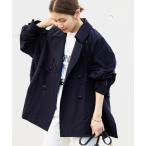 ショッピング古着 「IENA」 トレンチコート 36 ネイビー レディース