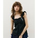 [J1U by LA BELLE ETUDE] топ FREE черный женский 