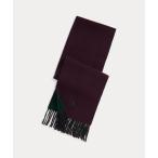 マフラー リバーシブル ウールブレンド マフラー メンズ