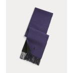 マフラー リバーシブル ウールブレンド マフラー メンズ