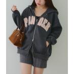 ショッピングアンドミー パーカー ＢＩＧロゴＺＩＰパーカー レディース