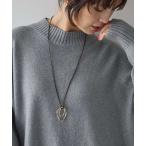ネックレス ダブルメタル スライドロングネックレス レディース