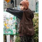 ベスト ジレ ボーイズシルエットポケベスト2 レディース