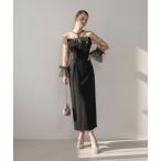 ショッピング成人式 ドレス 「LEJA」フリルチュールボレロレイヤードIラインワンピースドレス美脚効果結婚式 パーティードレス 成人式 二次会 同窓会 お呼ばれ オケージ