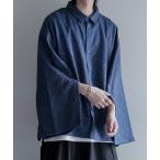 「LILL」 長袖シャツ L ブルーグレ