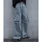 「LILL」 カーゴパンツ M ブルー 