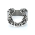 [LION HEART] кольцо 19 номер серебряный мужской 