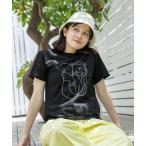 「niko and...」 半袖Tシャツ MEDIUM ブラック レディース