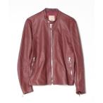 ショッピングライダース 「TOMORROWLAND」 ライダースジャケット 44 バーガンディー メンズ