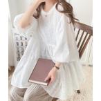 「classicalelf」 7分袖ブラウス MEDIUM オフホワイト レディース