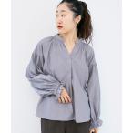 ショッピングブラウス ブラウス シャツ シャーリングネックブラウス レディース