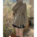 カーディガン ベルト付き バスローブカーディガン レディース