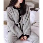 パジャマ ルームウェア 厚手のフリース ルームウェア セット レディース