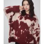 ニット セーター ニュアンスジャガードク