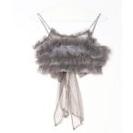 [apres jour] топ FREE серый женский 