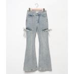 「RESEXXY」 ブーツカットデニムパンツ SMALL ライトブルー レディース