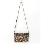 「COACH」 レオパードショルダーバッグ - ベージュ レディース