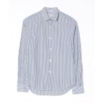 ショッピングINDIVIDUALIZED 「INDIVIDUALIZED SHIRTS」 ストライプ柄長袖シャツ - ブルー レディース