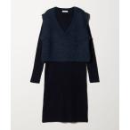 ワンピース Vネックベスト＋リブワンピース 「A DAY IN THE LIFE」