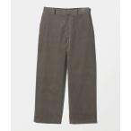 ショッピングコーデュロイ パンツ ファイン コーデュロイ ノープリーツ ワイド スラックス NO.10 メンズ