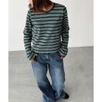 tシャツ Lakey Park　マルチボーダーロングTシャツ レディース