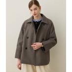 コート アウター スタンドショートコート レディース