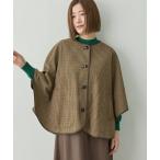 コート アウター 「クラシカルスタイルが叶う」ポンチョジャケット「ポケットあり」 レディース