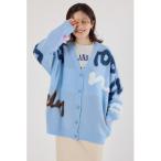 カーディガン LETTER LOGOニットカーディガン レディース