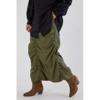 スカート シャーリングマキシスカート