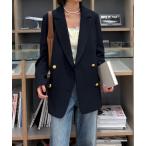 ジャケット テーラードジャケット 「お気に入り8000人突破！」ダブルブレストジャケット レディース