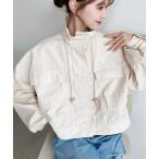 ミリタリージャケット モッズコート ナイロンワッシャースタンドショートジャケット レディース