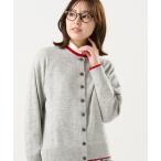 カーディガン 「Pitta Re_)」 ニット レイヤード風 クルーネック カーディガン レディース