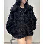 コート アウター 3color/ボリュームプードルボア ジャケット レディース